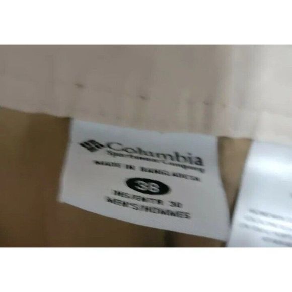 Columbia Mens Pants Size 38x30 AM8255 Cargo Khaki - Picture 4 of 4